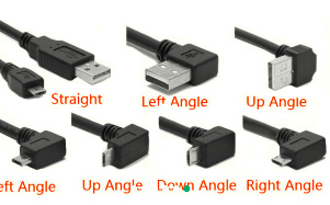 USB 90 degree elbow connecting line customization