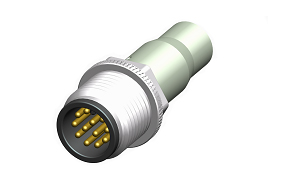 M12 shielded male and female waterproof connector